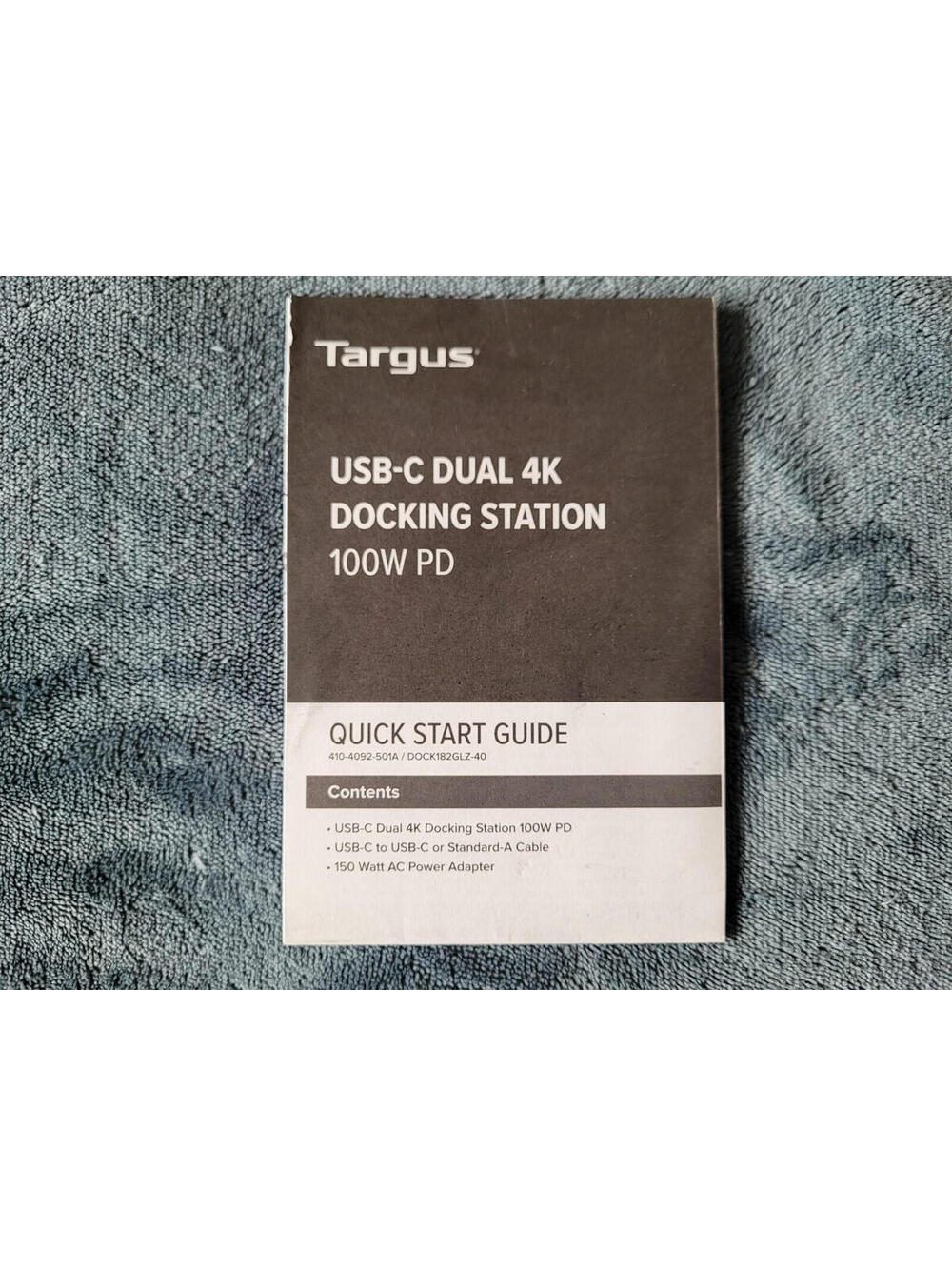 Targus  USB-C Dual 4K 100W PD Docking station DOCK182-A1  DOCK182GLZ-40 - Picture 7 of 8